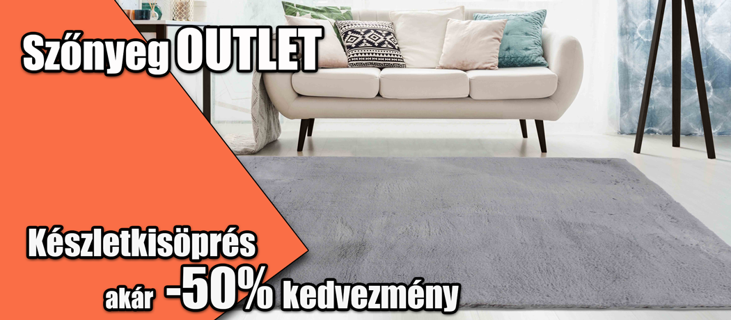 Szőnyeg Outlet - Készletkisöprés ahol akár -50% kedvezménnyel lehet Álomszőnyeged
