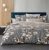 Ágyneműhuzat Aliyah szürke barna levelek 7 részes