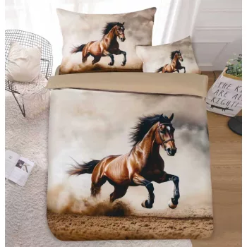 Ágyneműhuzat Animals új barna lovas 3 részes