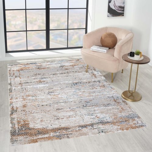 Modern szőnyeg Mykonos 6979 (Beige-Cream) 60x220cm Bézs-Zöld-Arany