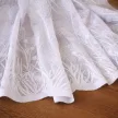 Függöny méteráru Azrah Jacquard Pitypang minta 160cm magas Fehér