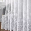 Függöny méteráru Azrah Jacquard Pitypang minta 160cm magas Fehér