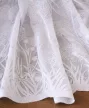 Függöny méteráru Azrah Jacquard Pitypang minta 160cm magas Fehér