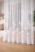 Függöny méteráru Azrah Jacquard Pitypang minta 160cm magas Fehér