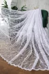 Függöny méteráru Azrah Jacquard Karika-hullám minta 180cm magas Fehér