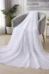 Függöny méteráru Azrah Jacquard Karika-hullám minta 180cm magas Fehér
