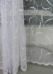 Függöny méteráru Azrah Jacquard Karika-hullám minta 180cm magas Fehér