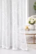 Függöny méteráru Azrah Jacquard Karika-hullám minta 180cm magas Fehér