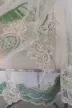 Kész függöny Babylon Barokk törtfehér Karikás Zöld