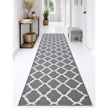 Futószőnyeg Berber modern 100cm szürke