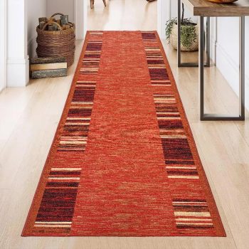   Futószőnyeg Boho Csíkos minta 100cm széles méteráru Terra 