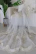 Kész függöny Bolero 77 Barokk törtfehér Krém minta 280x250cm 