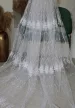 Függöny méteráru Brillant 77 Fehér 280cm magas