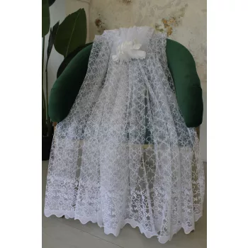 Kész függöny Brilant (1705) hímzett Fehér 300x180cm