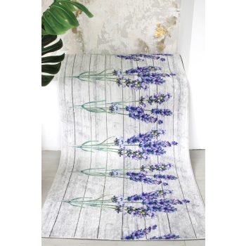   Futószőnyeg Brillant Levendula minta 80cm széles méteráru Krém