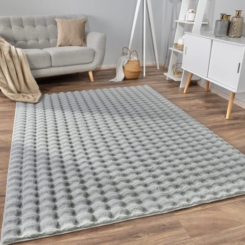 Modern szőnyeg Bubble (Light Grey) 80x250cm Világos Szürke