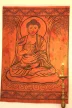 Indiai Ágytakaró Buddha pamut Narancs  205x230cm