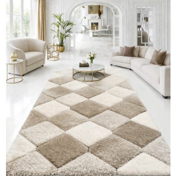 Shaggy szőnyeg California 3D 420 (Beige) új