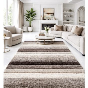 Shaggy szőnyeg California 3D 522 (Vizon) 200x280cm Bézs