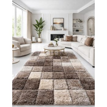 Shaggy szőnyeg California 3D 548 (Beige) 