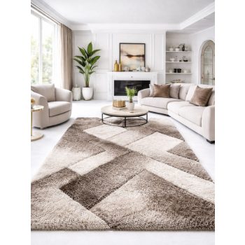 Shaggy szőnyeg California 3D 716 (Vizon Beige) új