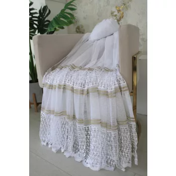 Kész függöny Cairo fehér Arany minta 