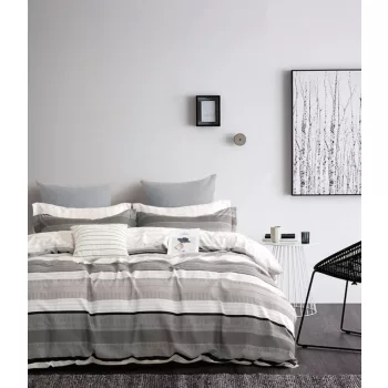 Agyneműhuzat Cameron szürke csíkos 