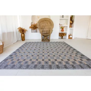 Sizal szőnyeg 8716 (Silver-Antracit) 120x170cm Szürke