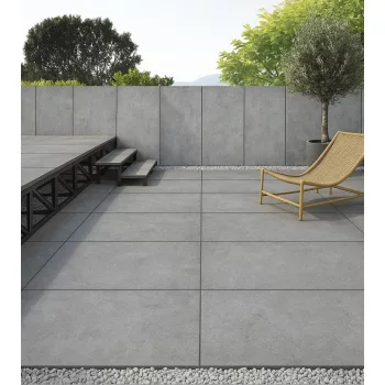   Prémium XXL Padlólap Cemento Gray (Szürke) matt betonhatású kerámia 120x60cm - 2db/cs