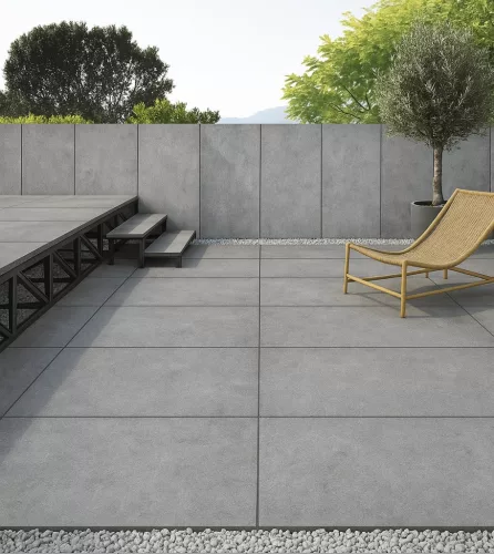 Prémium XXL Padlólap Cemento Gray (Szürke) matt betonhatású kerámia 120x60cm - 2db/cs