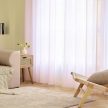 Kész függöny Charlotte Len Rózsaszín 300x260cm