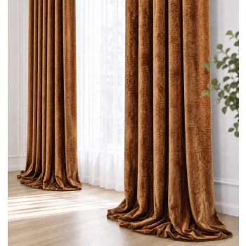 Charlotte sötétítő függöny 160x280 cm bársony függöny karikás kivitel kész sötétítő függöny