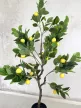 Műnövény Cítromfa élethű 120-130cm magas Fekete Kaspóval