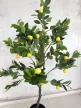 Műnövény Cítromfa élethű 120-130cm magas Fekete Kaspóval