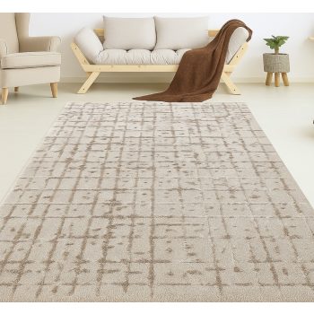 Modern szőnyeg Cozy Lux 3046 (Cream) 160x230cm Krém-Bézs