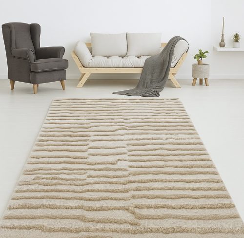 Modern szőnyeg Cozy Lux 3192 (Beige) 160x230cm Bézs-Krém