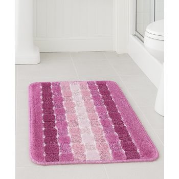 Fürdőszoba szőnyeg csíkos Pink 40x60cm