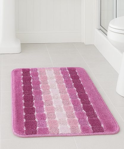 Fürdőszoba szőnyeg csíkos Pink 40x60cm