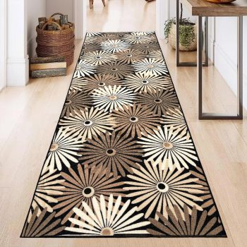   Futószőnyeg Dalí margarétás 100cm széles méteráru Barna 