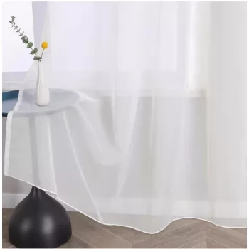   Kész függöny Damaskus voile Ekrü 300x180cm Rúdra húzható