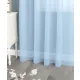 Függöny méteráru Lux Voile Damaskus 290cm magas Kék