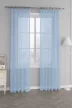 Függöny méteráru Lux Voile Damaskus 290cm magas Kék