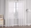 Kész függöny Damaskus Voial Fehér 400x280cm Rúdra húzható