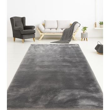 Shaggy szőnyeg Dorsia Rabbit 052 (Grey) 60x220cm Szürke