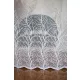 Függöny méteráru Jacquard Életfa minta 160cm magas Fehér
