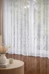 Függöny méteráru Jacquard Életfa minta 160cm magas Fehér