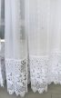 Kész függöny Emily fehér Hímzett Fehér minta