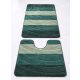  Fürdőszoba szőnyeg Extra Nagy Zöld hullámos  2 részes 60x100cm