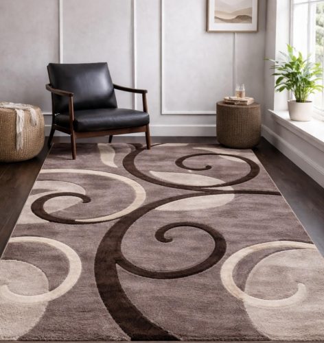 Modern szőnyeg Venice 1200 (Khave) 200x280cm Barna