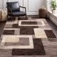 modern barna mintás szőnyeg nappaliba Venice 1201 160x220 cm puha felülettel